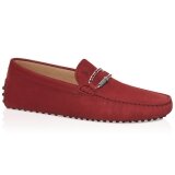 Tod's Gommino Moccasins in Nubuk (Red) - Man