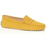 Tod's Gommino Driving Shoes in Suede (Yellow) - Woman